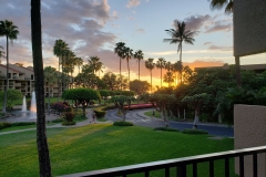 Our awesome sunset views enjoyed from our lanai