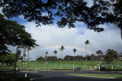 A Full Rainbow seen at Lahaina golf course