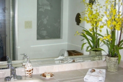 Hall bath room  with custom window